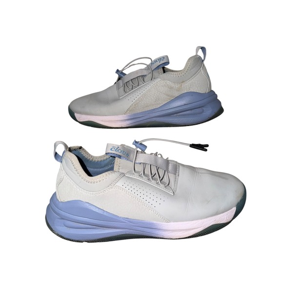 Clove Shoes - Clove Women's 8 White Blue‎ Nursing Healthcare Shoes Comfort Sneaker EU39